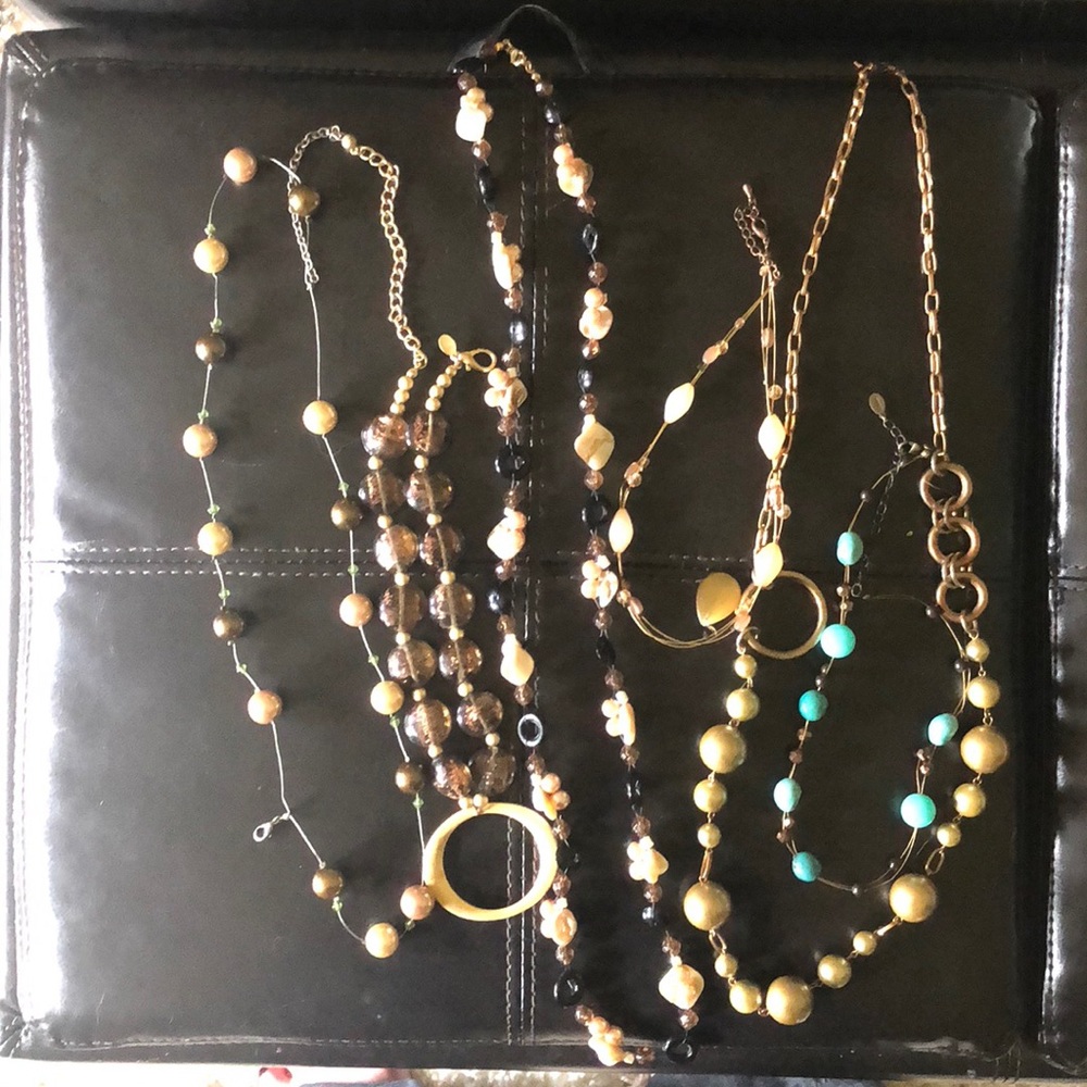 Bohemian necklace and choker lot